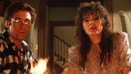 Alec Baldwin and Geena Davis in Beetlejuice | Image via The Geffen Company